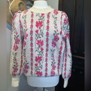 Floral Sweater  by GAUDIE. size Large